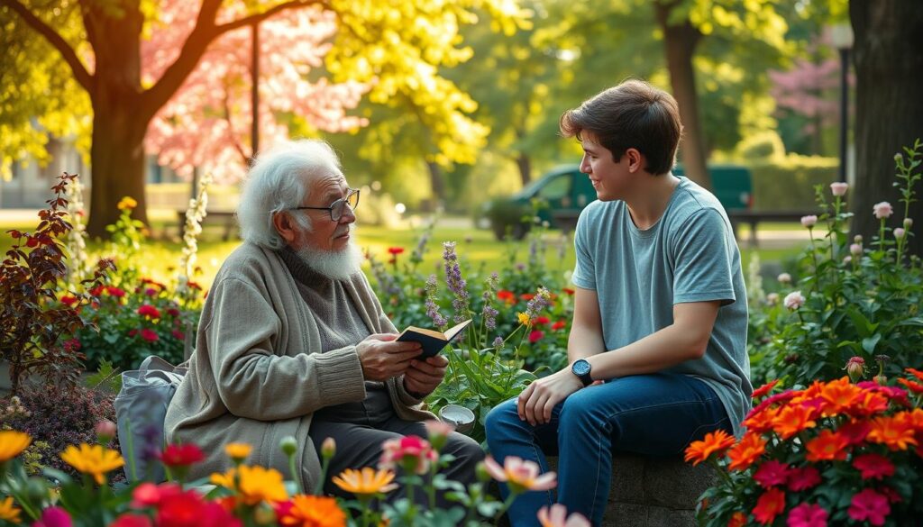 Intergenerational mentoring for senior fulfillment