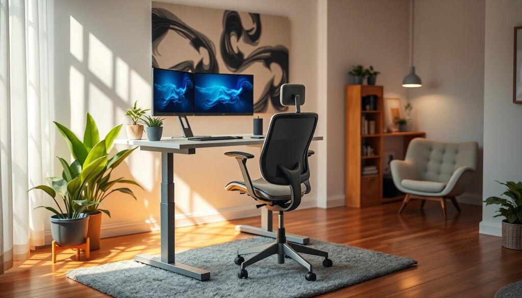 ergonomic workspace